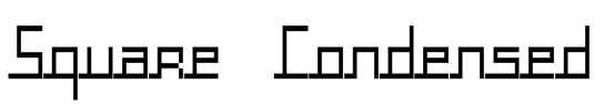Square Condensed Font