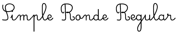 Simple Ronde Regular Font