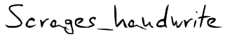 Scrages_handwrite Font