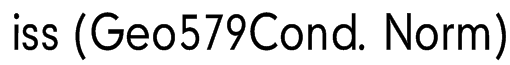 iss (Geo579Cond. Norm) Font