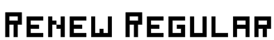 Renew Regular Font
