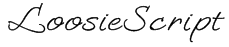 LoosieScript Font