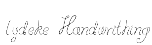 lydeke Handwrithing Font