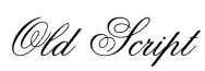 Old Script Font