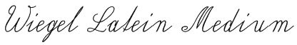 Wiegel Latein Medium Font
