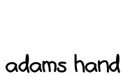 adams hand Font