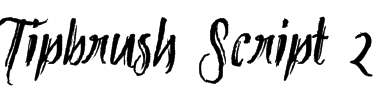 Tipbrush Script 2 Font