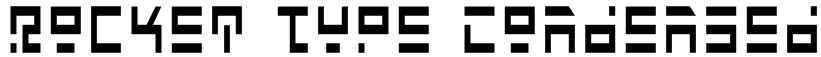 Rocket Type Condensed Font