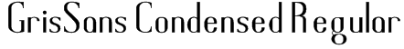 GrisSans Condensed Regular Font