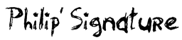 Philip' Signature Font