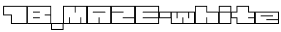 1B_MAZE-white Font