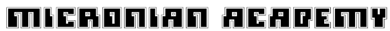 Micronian Academy Font