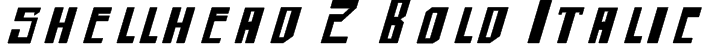 shellhead 2 Bold Italic Font