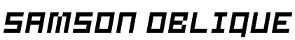 Samson Oblique Font