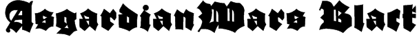 AsgardianWars Black Font