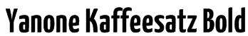 Yanone Kaffeesatz Bold Font