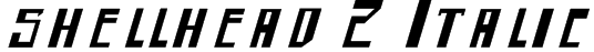 shellhead 2 Italic Font