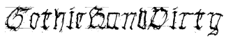 GothicHandDirty Font