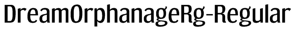 DreamOrphanageRg-Regular Font