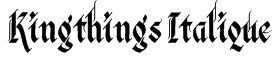 Kingthings Italique Font