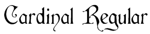 Cardinal Regular Font