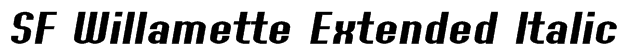 SF Willamette Extended Italic Font