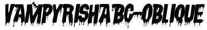VampyrishABC-Oblique Font