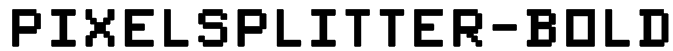 PixelSplitter-Bold Font