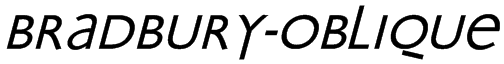 Bradbury-Oblique Font
