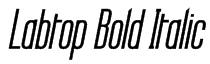 Labtop Bold Italic Font