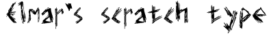 Elmar's scratch type Font