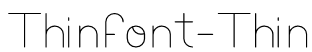 Thinfont-Thin Font