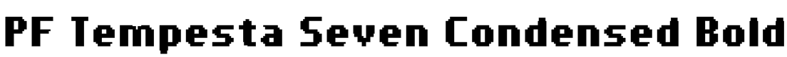 PF Tempesta Seven Condensed Bold Font