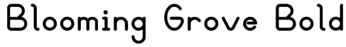 Blooming Grove Bold Font