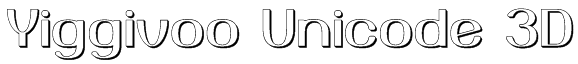 Yiggivoo Unicode 3D Font