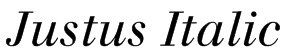 Justus Italic Font