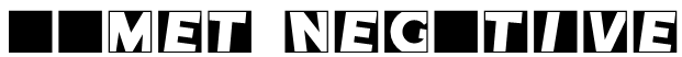 Comet Negative Font