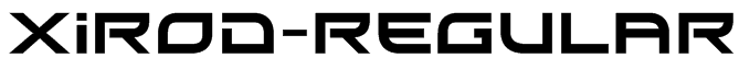Xirod-Regular Font