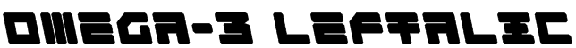 Omega-3 Leftalic Font