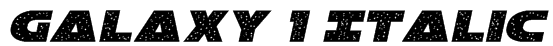 Galaxy 1 Italic Font