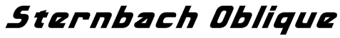 Sternbach Oblique Font