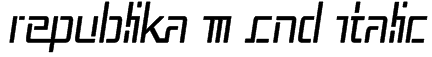Republika III Cnd Italic Font