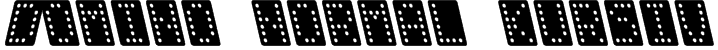 Domino normal kursiv Font