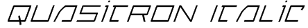 Quasitron Italic Font