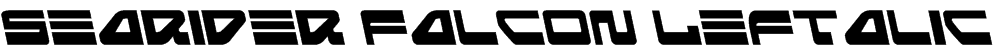 Searider Falcon Leftalic Font