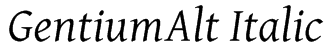 GentiumAlt Italic Font