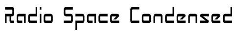 Radio Space Condensed Font