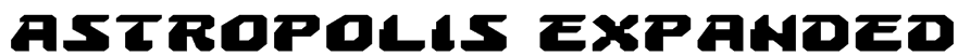Astropolis Expanded Font