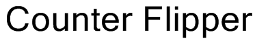 Counter Flipper Font