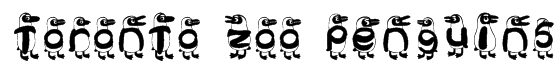Toronto Zoo Penguins Font
